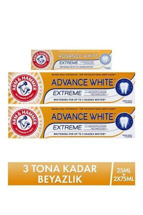 Arm Hammer Advance White Diş Macunu 75 Ml X 2 + Seyahat Boy 25 Ml Image 0