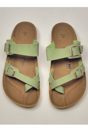 Kadın Anatomik Parmak Arası Yazlık Günlük Birken Mayari Terlik Kırmızı Image 0