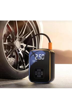 Taşınabilir Hava Kompresörü Araç Pompası Wireless Kablosuz Dijital Ekranlı 3600mAh Image 0
