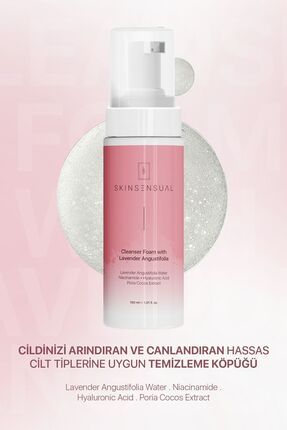 Cleanser Foam With Lavender Angustifolia Niacinamide Hyaluronic Acid Temizleme Köpüğü Image 0