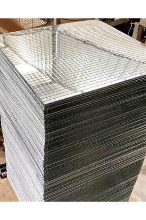 25 Adet 0.5 cm Kendinden Yapışkanlı Buton Ayna Disko Topu Aynası plaka ölçü 30x30 Image 0