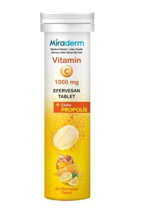 Mıraderm Propolıs Vıtamin C Cınko 20 Efervesan Tablet Image 0