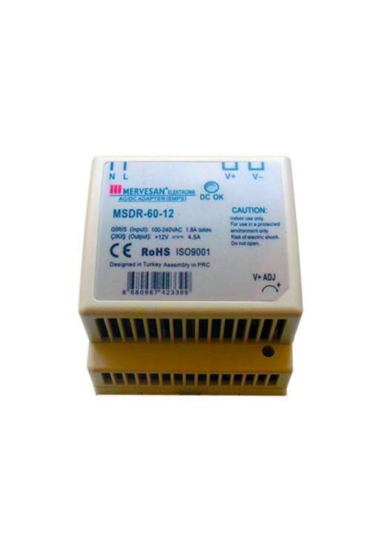 Mervesan Msdr-60-12 12 Volt 4,5 Amp Ray Tipi Adaptör