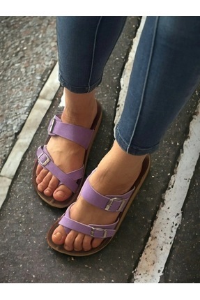 Kadın Anatomik Parmak Arası Yazlık Günlük Birken Mayari Terlik Kırmızı Image 0