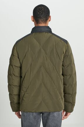 Kapüşonlu Regular Fit Haki Erkek Mont L232199801 Image 7