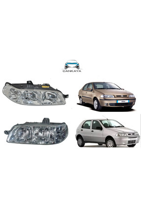 FİAT ALBEA/PALİO/SİEANA 2002-2005 UYUMLU ÖN FAR TAKIMI (ARKA KAPAKLARI DAHİL) GARANTİLİ Image 0