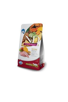 N&D Tropical Selection Tavuklu ve Tropikal Meyveli Kısırlaştırılmış Yetişkin Kedi Kuru Maması 10 kg Image 0