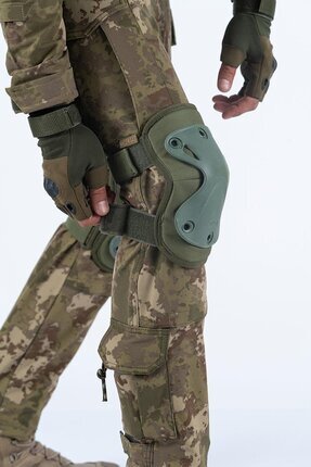 Dizlik ve Dirseklik 4'lü takım (Motorsiklet,Askeri, Airsoft, kamp ve doğa sporları) Image 0