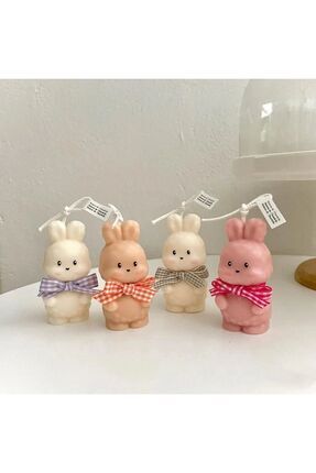 Silikon Kalıbı 1 Adet Minik Kurabiye Tavşan Rabbit Biblo Mum  Mold Kalıbı Image 0