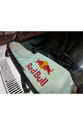 Redbull Torpido Havlusu Beyaz 1.kalite Baskı - Göğüs Halısı Redbull Torpido Havlusu Image 0