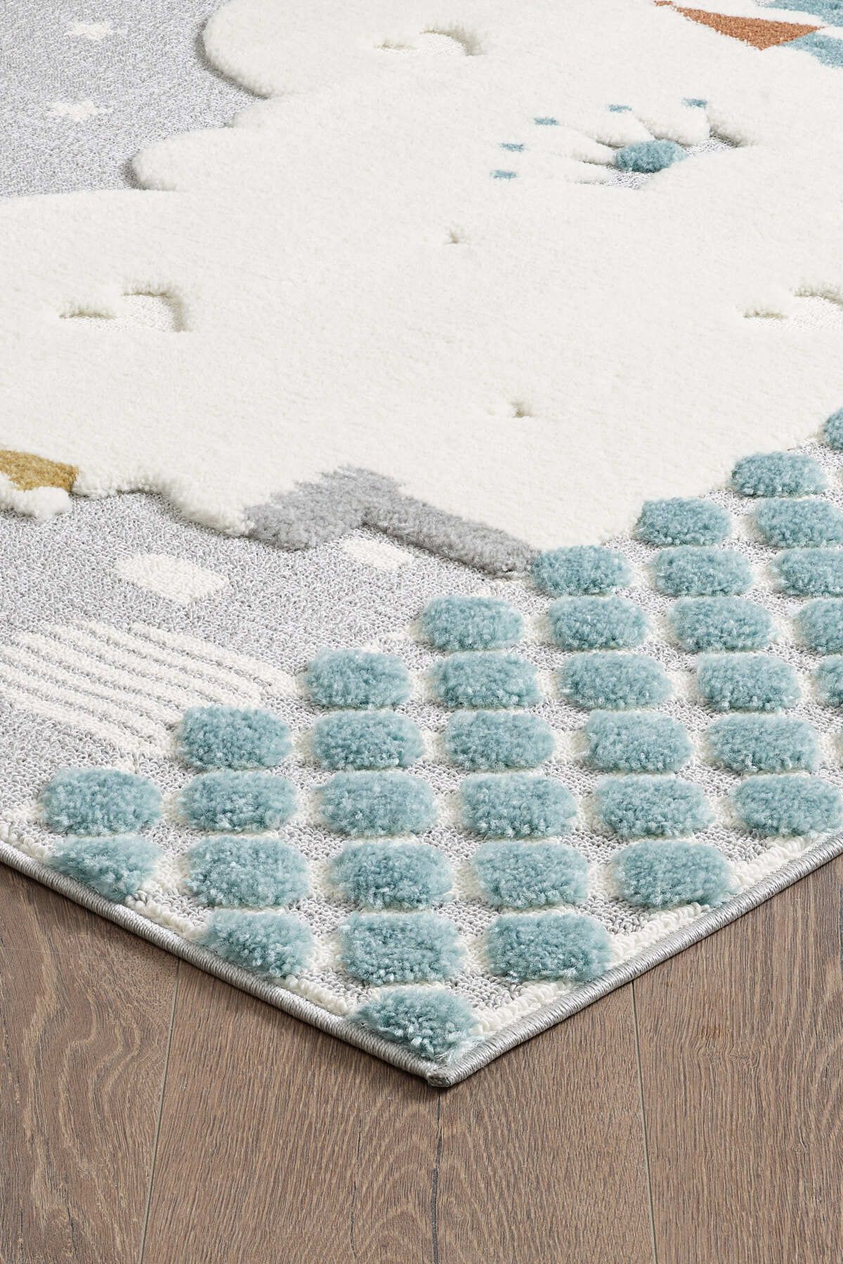 Quincey Curl نرم مخمل دار پست کرک شگی اتاق کودک اتاق نشیمن اتاق نشیمن فرش آشپزخانه