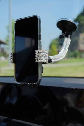 Yaldızlı Araç Içi Cama Telefon Tutucu Image 0