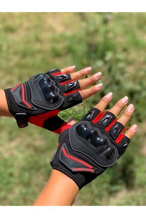 Birinci Kalite Yazlık Kısa Motosiklet Eldiveni Image 7