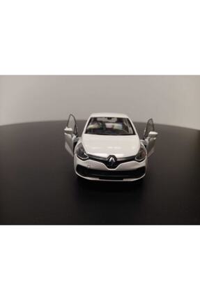 1:36 Ölçek Renault Clio Diecast Çek Bırak Model Araba (beyaz) Image 3
