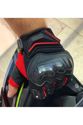 Birinci Kalite Yazlık Kısa Motosiklet Eldiveni Image 4
