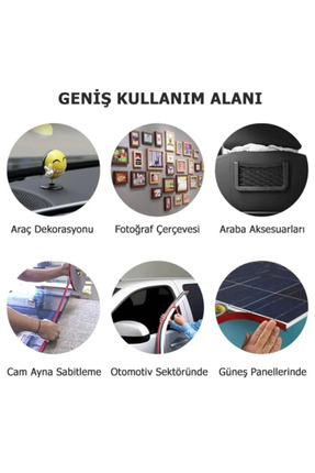 Çift Taraflı Bant 10 Mm X 5 Metre Montaj Bandı Image 2