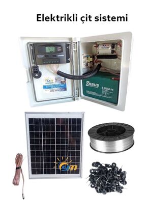 Güneş Panelli Elektrikli Çit Sistemi Paket ( Yabani Havyan Domuz Kovucu Sistemi ) Image 0