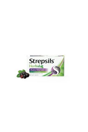 Strepsils Herbal Kara Mürver 16 Pastil Image 0