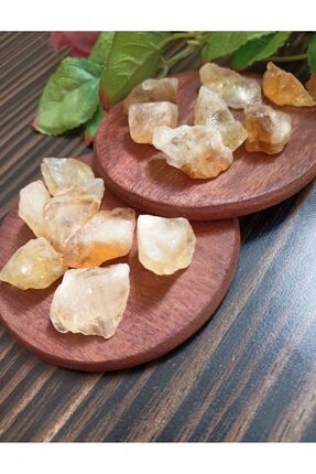 1 Adet Aa Kalite Doğal Ham Sitrin/citrine Para-bolluk-bereket Taşı | Hediyelik Doğaltaş Image 0