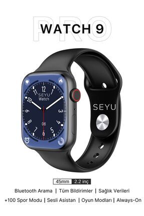 Watch 9 Pro Akıllı Saat Iphone ve Android Tüm Telefonlara Uyumlu Smartwatch Uyumlu Image 0