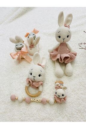 Amigurumi Tatlı Tavşan 4'lü Set Image 0