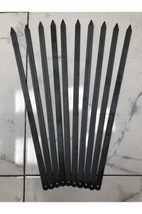 Adana Kebap Şişi 55 Cm - 10 Adet Silme Kıyma Şişi ( Kebap - Beyti ) Image 0