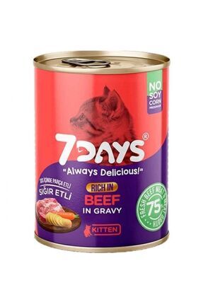 7 Days Sığır Etli Yavru Kedi Konserve 415 Gr Image 0