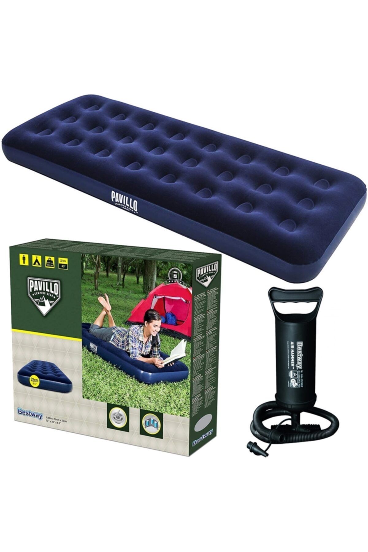 bestway pavillo tek kisilik pompa dahil sisme yatak 67000 fiyati yorumlari trendyol