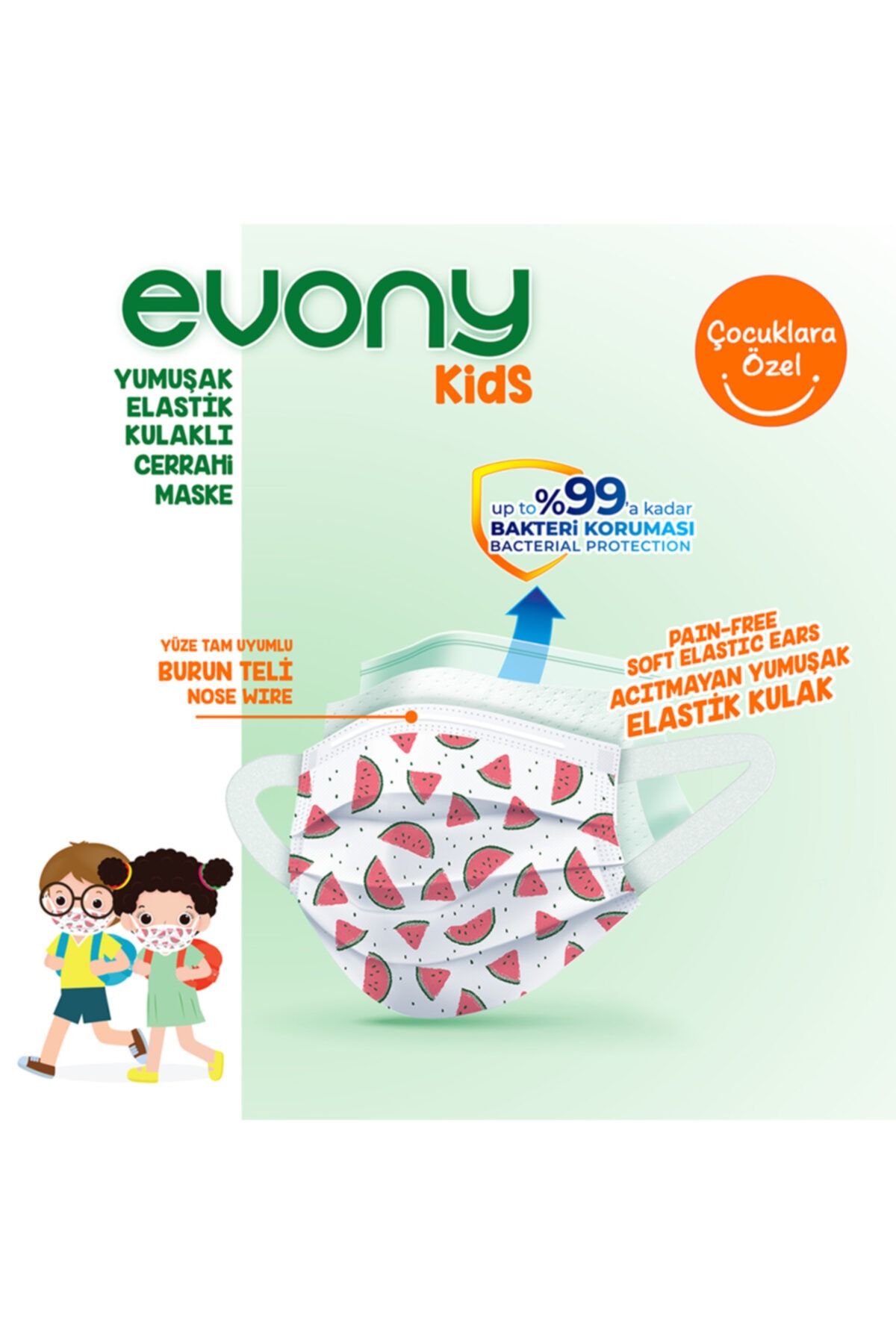 evony elastik kulakli evony kids cocuk maske 160 adet fiyati yorumlari trendyol