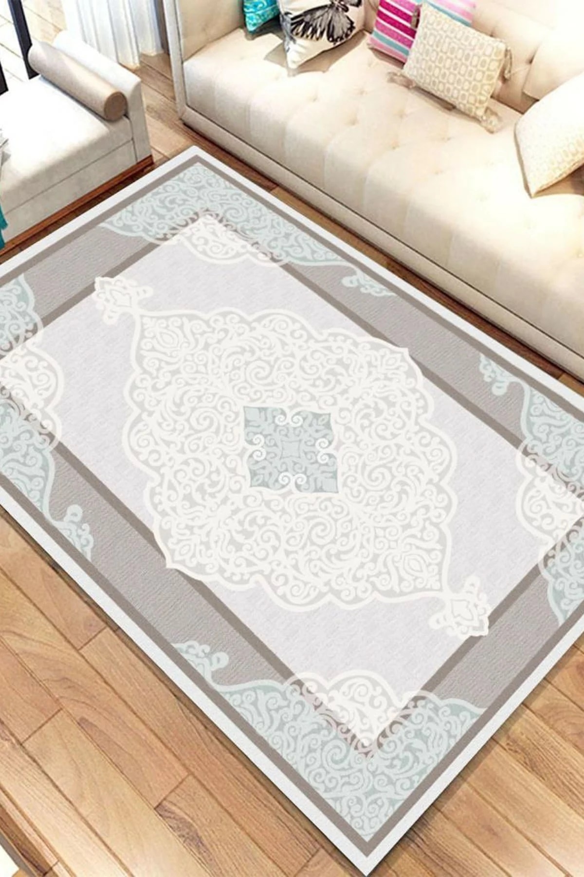 maviyelken home sungerli hali ortusu lastikli hali kilifi fiyati yorumlari trendyol