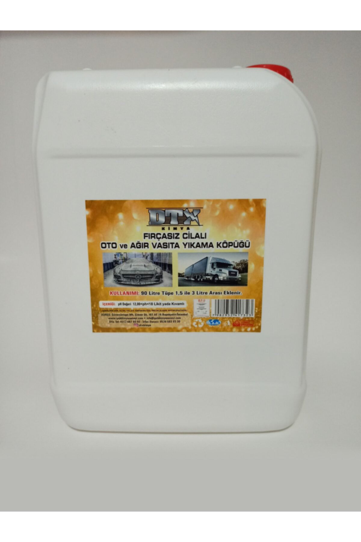 Dtx Kimya Fırçasız Cilalı Oto Şampuanı 25 Litre