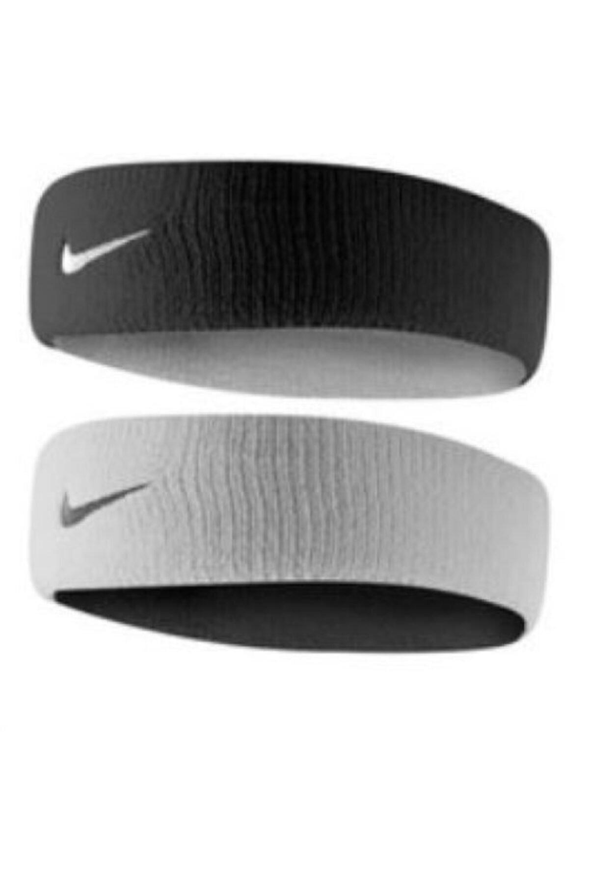 Nike Home And Away Çift Taraflı Saç Bandı Siyah-beyaz