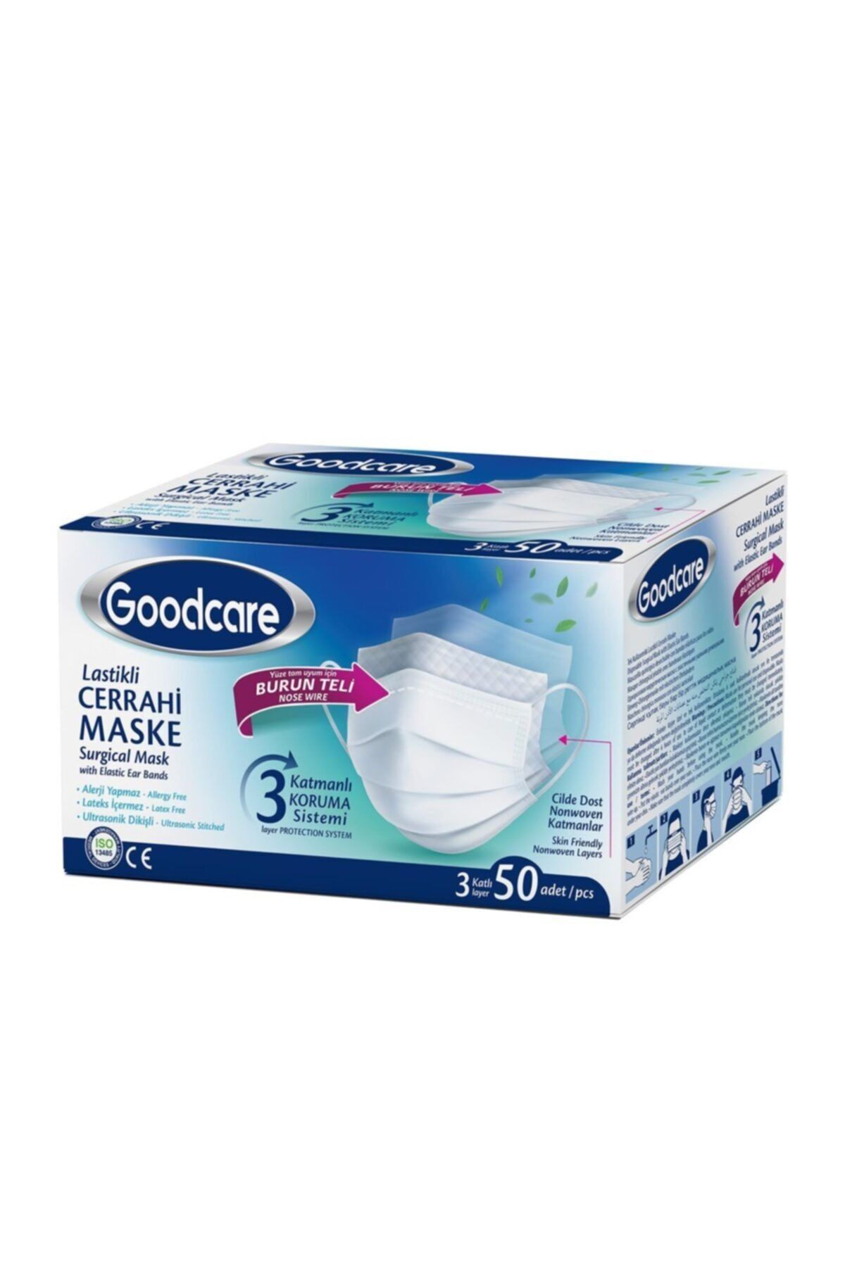 goodcare 3 katli cerrahi maske 50 li fiyati yorumlari trendyol