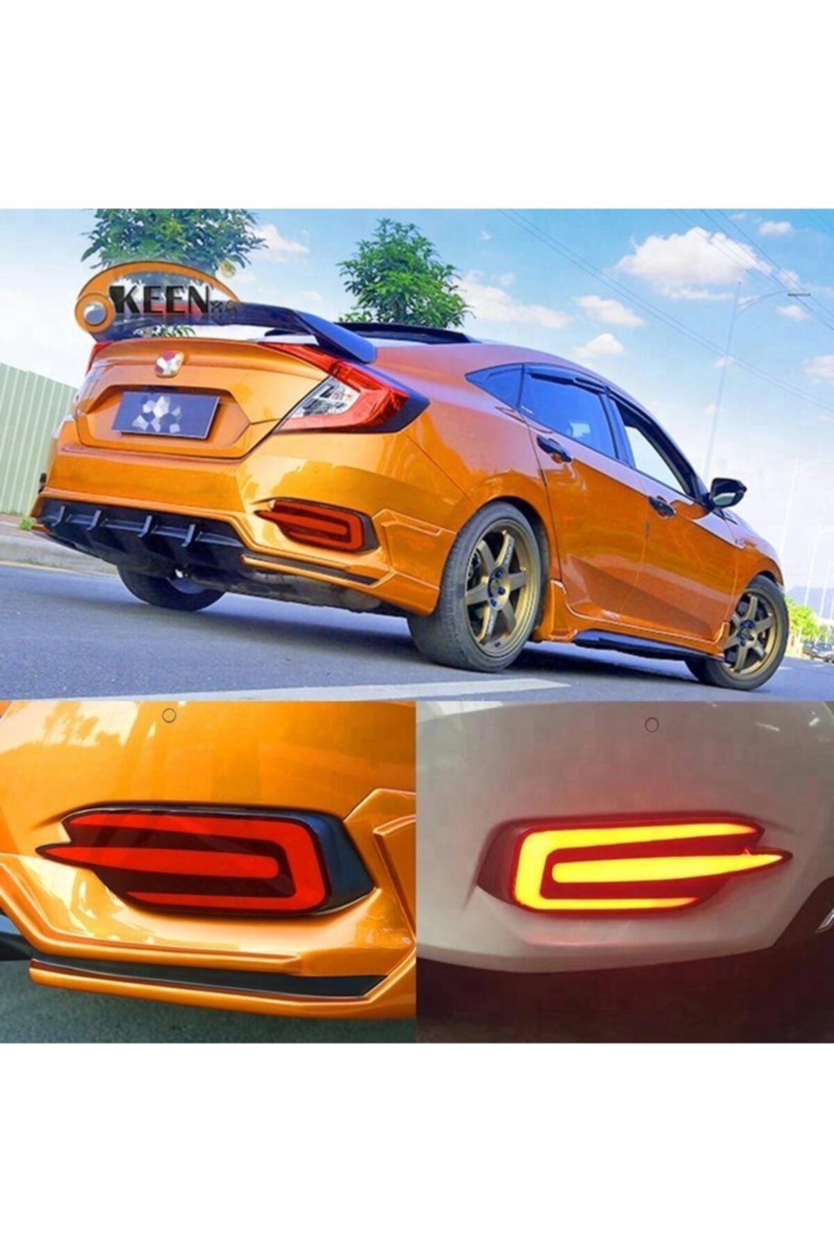 techmaster honda civic 2016 2018 fc5 led stop arka sis lambasi 3 cizgi fiyati yorumlari trendyol
