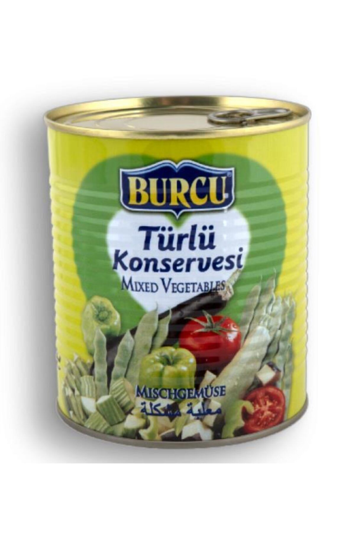 BURCU Türlü Konservesi Teneke 800 Gram