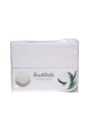 Ranforce Fitted Alez Çift Kişilik Beyaz 160x200+35 Image 0