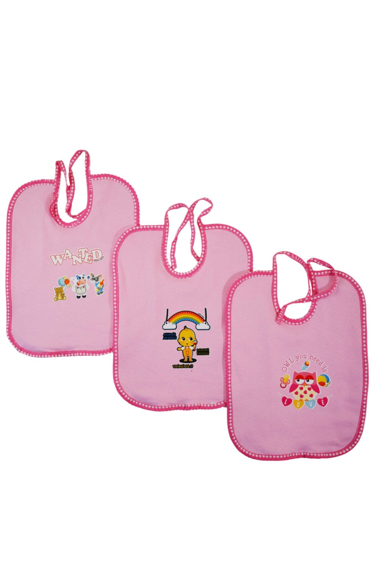 CemBebe Sıvı Geçirmez Bebek Mama Önlüğü (3 Adet) Cb1011