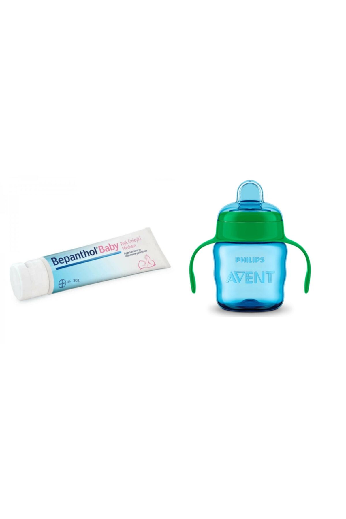 Bepanthol ® Baby Pişik Önleyici Merhem 30gr + Philips Avent Avent Eğitici Bardak 200 Ml 6m+ Erkek 1
