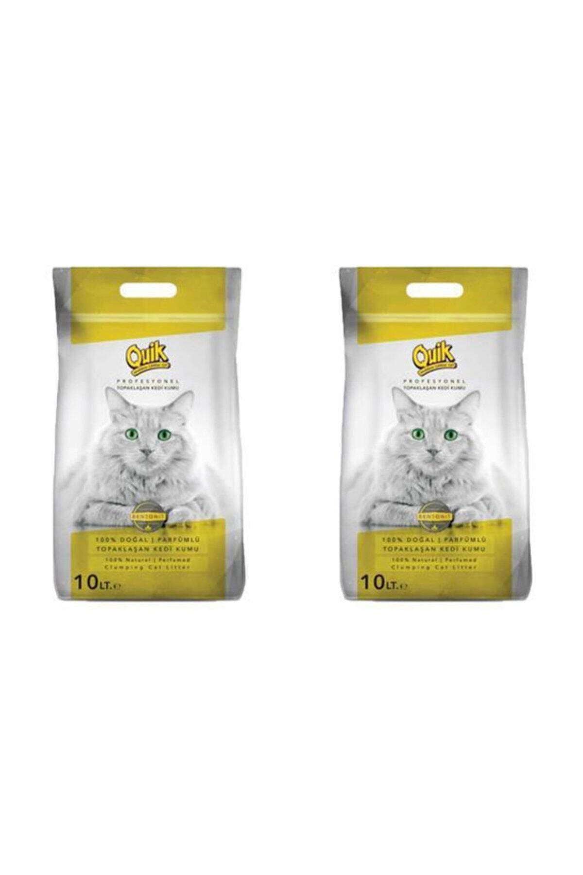 Quik Bentonit Topaklasan Kedi Kumu Ince 10lt X 2 Adet 81994 2 Trendyol