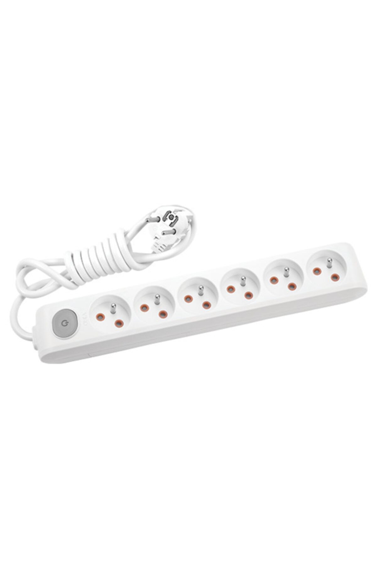 VİKO Multi-let 6lı Anahtarlı Topraklı Ups 2 Metre Priz (beyaz)