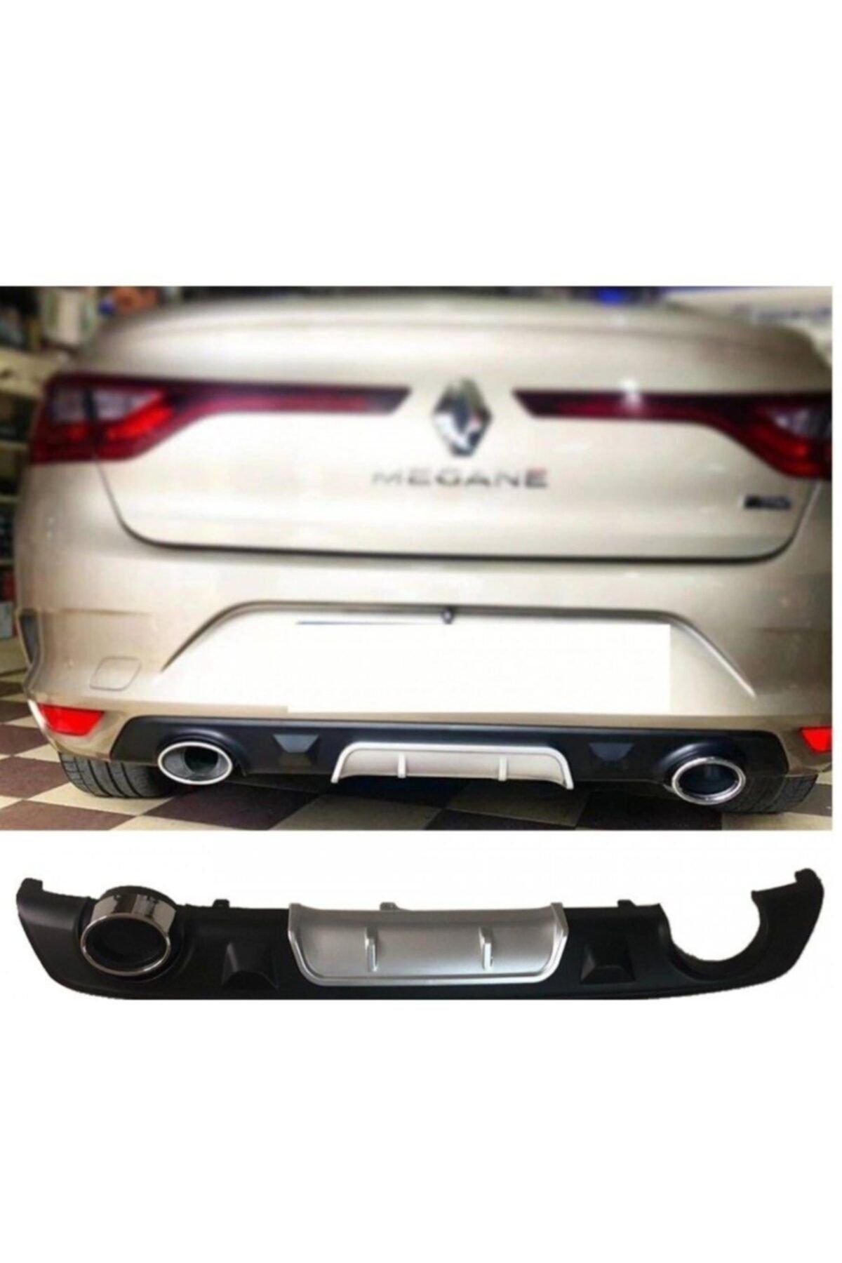 Drs Tuning Renault Megane Iv Sedan 2016+ Tek Egzoz Görünümlü Difüzör