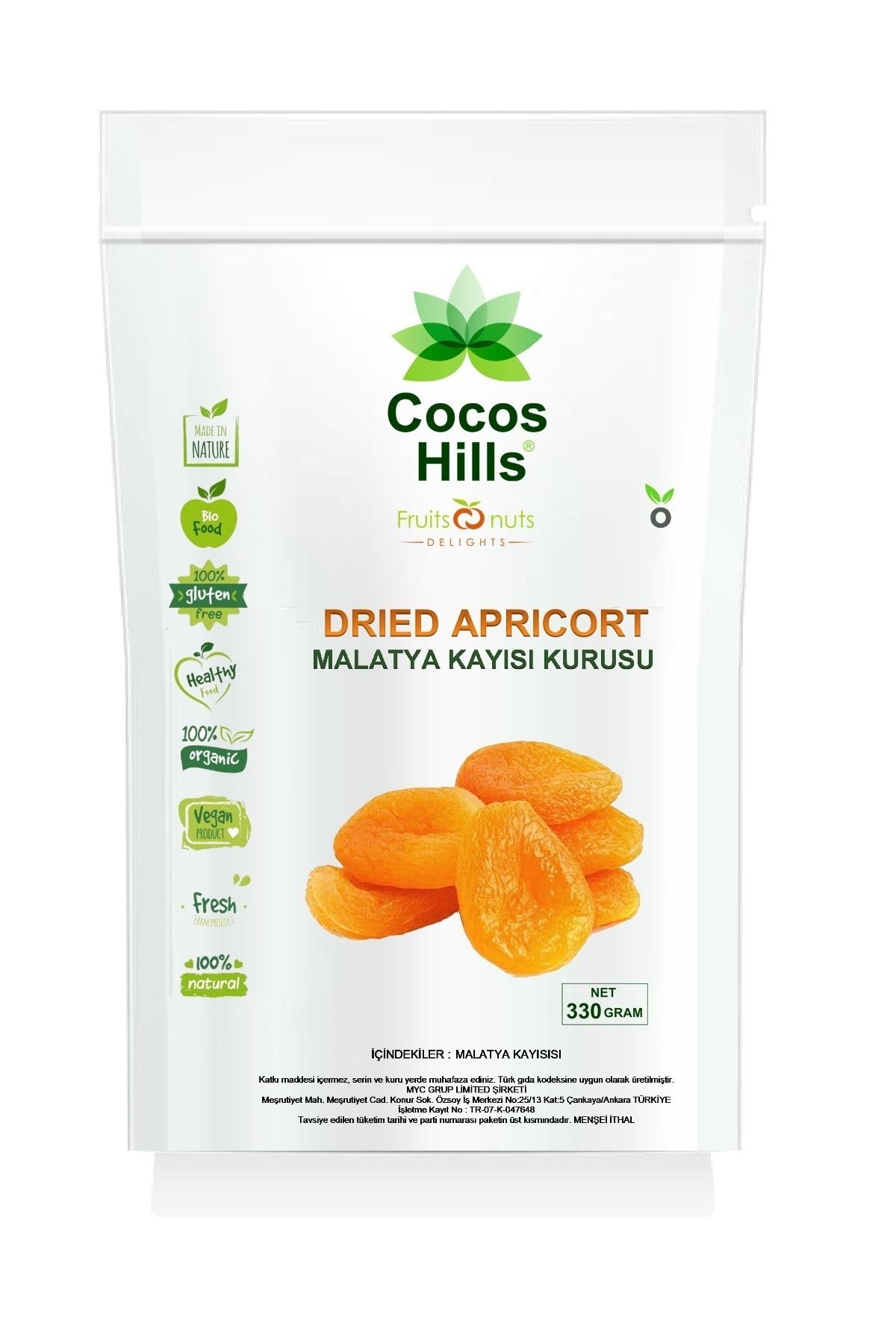 Cocos Hills Cocos Hılls Malatya Kayısı Kurusu 330 gram