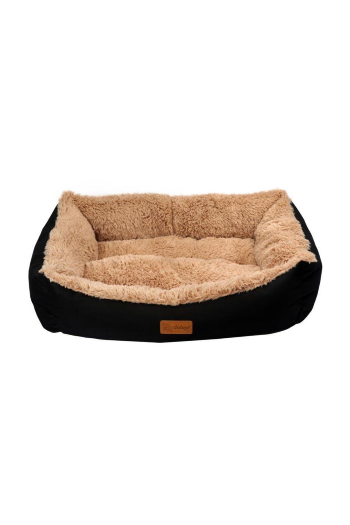 Dubex Jellybean Siyah-krem Kedi Köpek Yatağı 50*38*19 Cm
