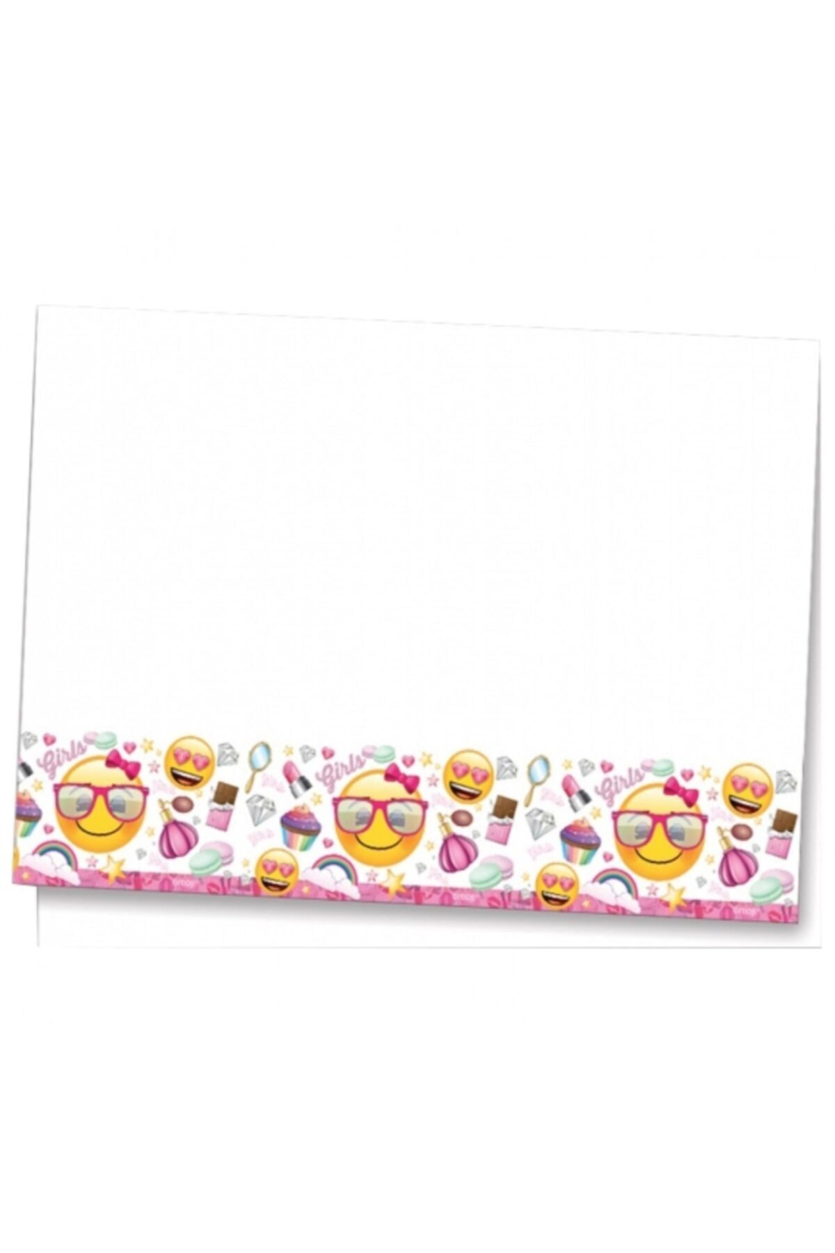 Cakes&Party Lisanslı Süslü Emoji Masa Örtüsü