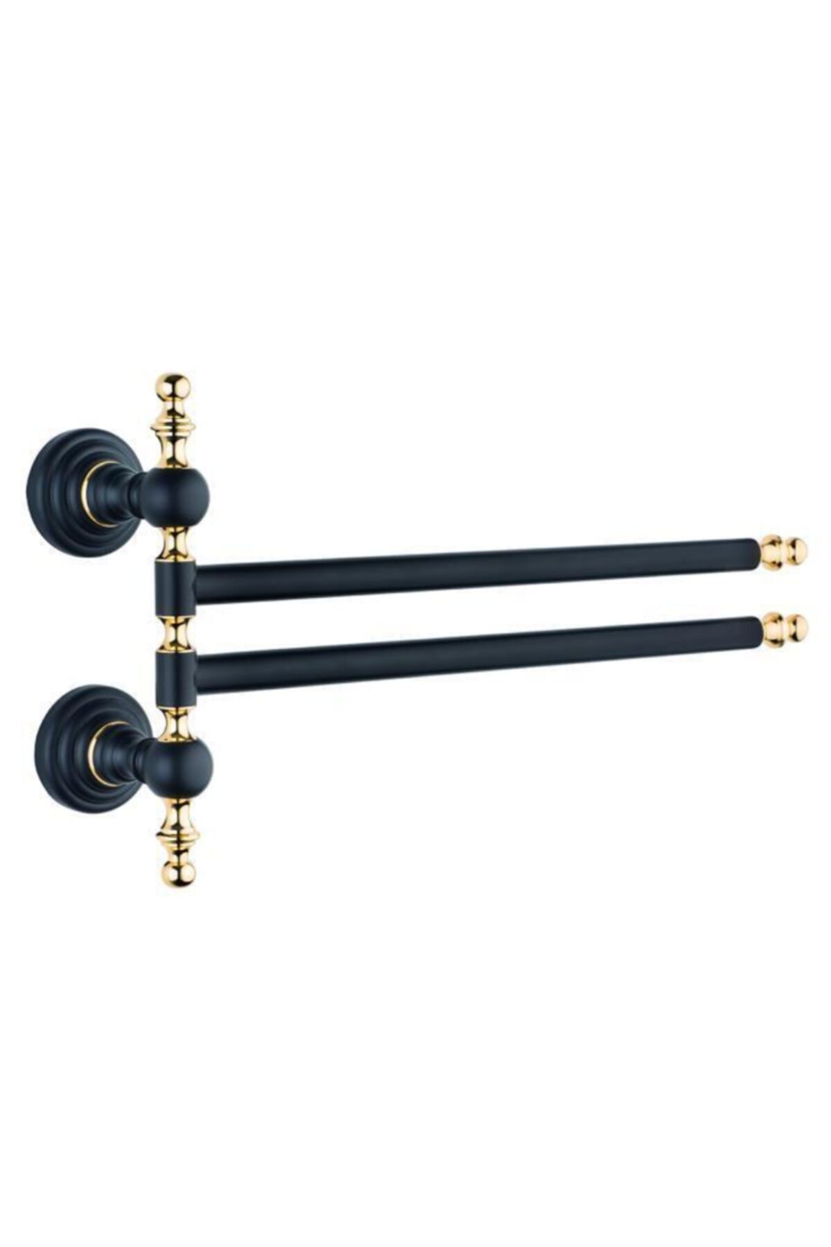 Saray Banyo ARTEMİS SİYAH GOLD İKİLİ DÖNER HAVLULUK
