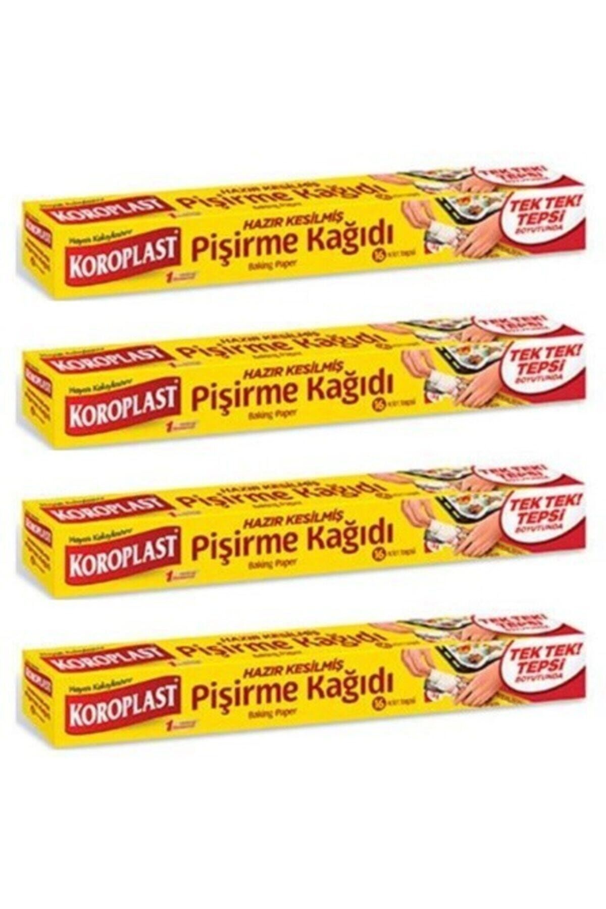 Koroplast Hazır Kesilmiş Pişirme Kağıdı 16 Yaprak X 4 Adet