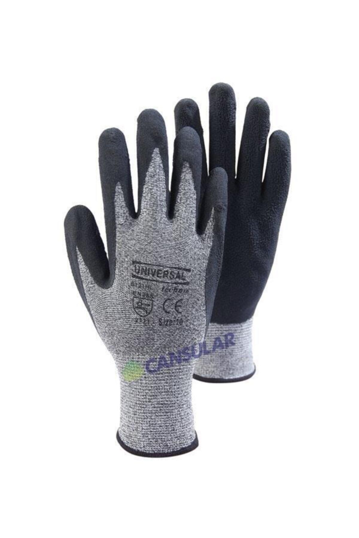 Universal Eldiven Köpük Kaplı Kırçıllı 6121-rl No:10 (12 ÇİFT)