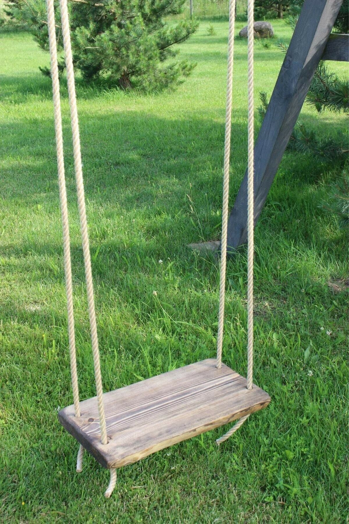 Aslan Yapı Market Ahşap Salıncak 50x20 cm 2 Adet Karabina