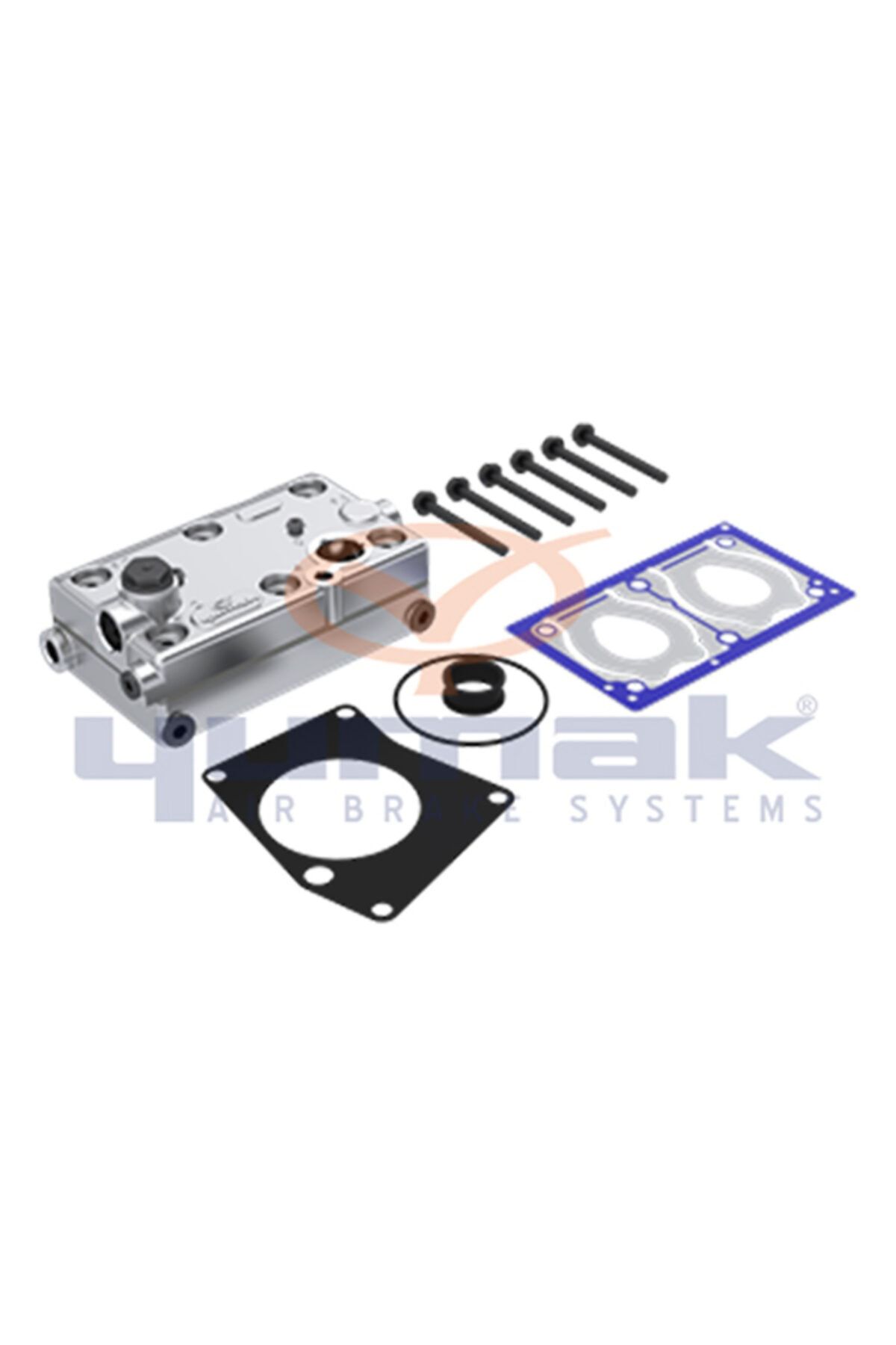 YUMAK Kompresör Kapağı Komple Mercedes 457 Çiftli Bypasslı 0001305915 0011305919 9125101040 Için Rk.01.479