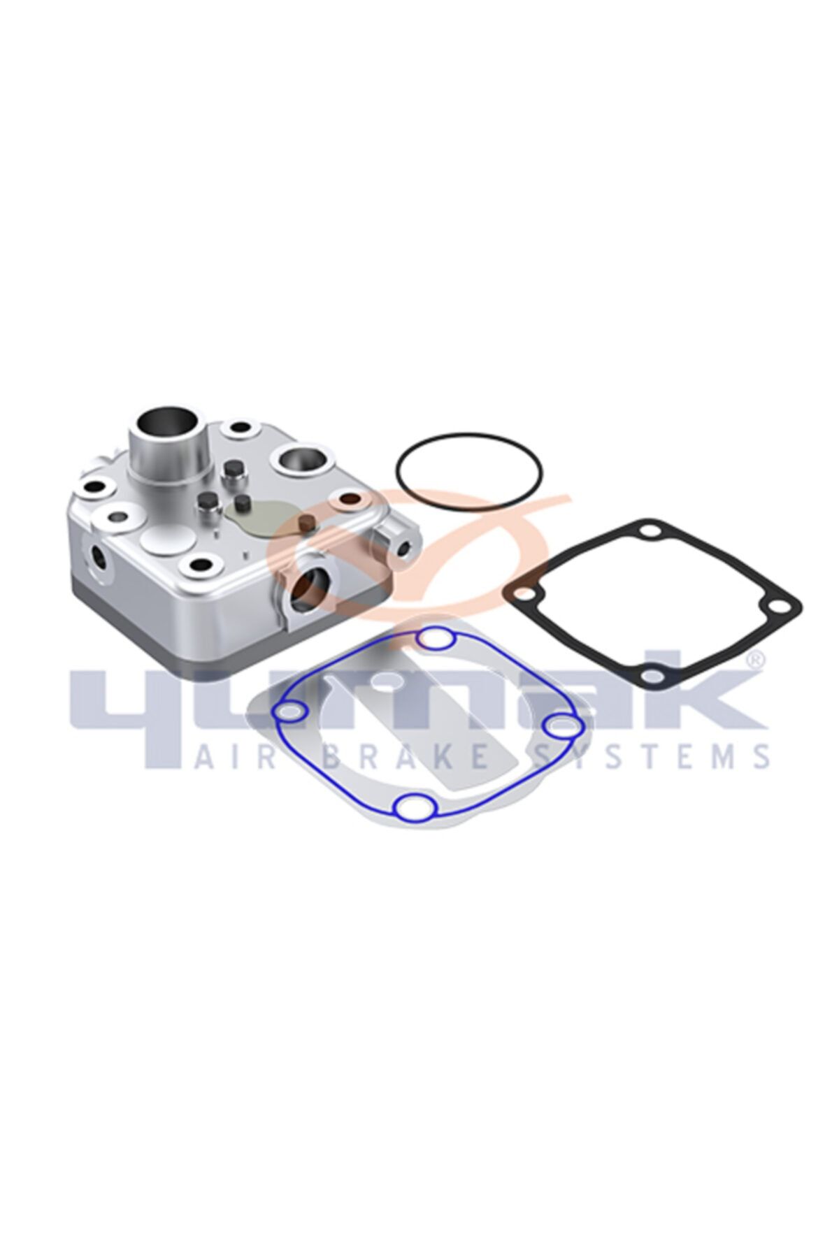 YUMAK Kompresör Kapağı Komple 100mm Actros Subablı 5411302219 5411302719 Rk.01.120
